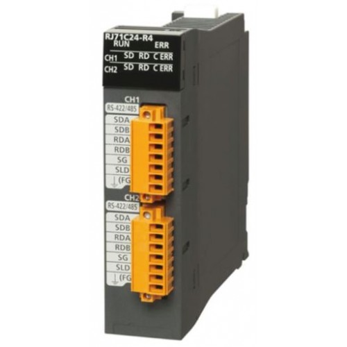 Mitsubishi RJ71C24-R4 PLC iQ-R Series; Serial communication module, RS-422/485 x2ch